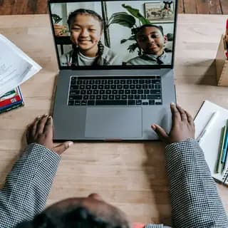 SABIS students joining an interactive online class